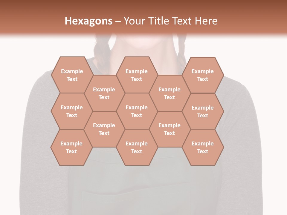 A Woman Wearing An Apron And A Hat PowerPoint Template