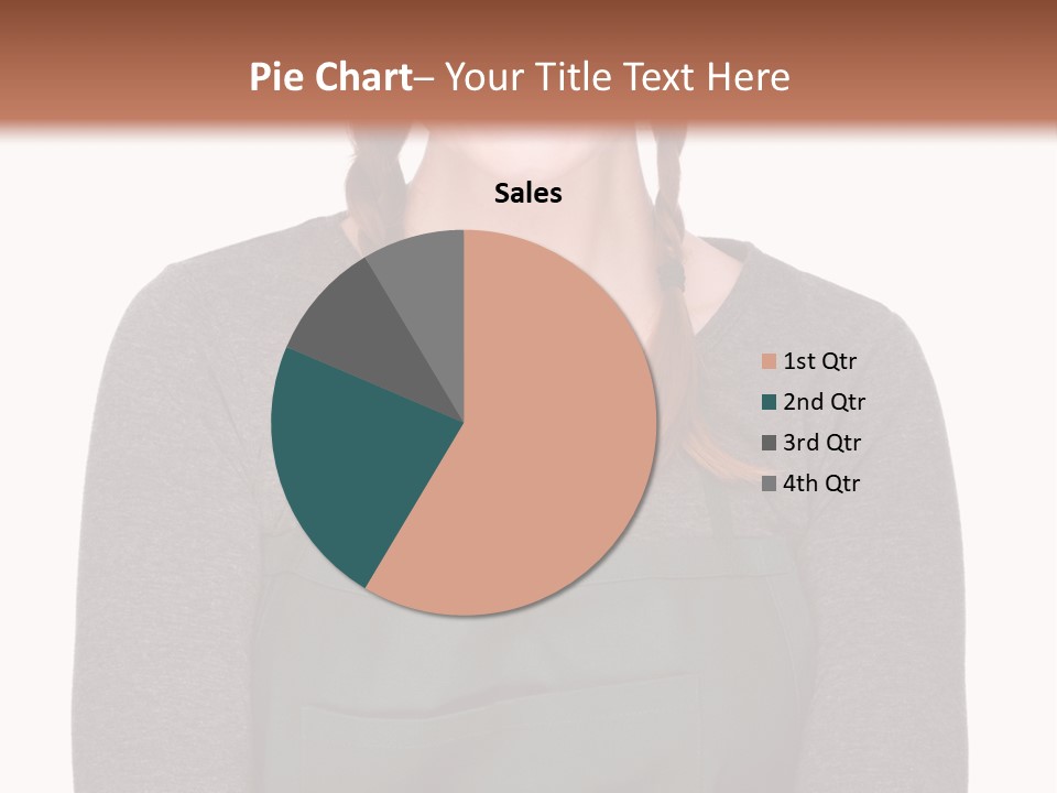 A Woman Wearing An Apron And A Hat PowerPoint Template