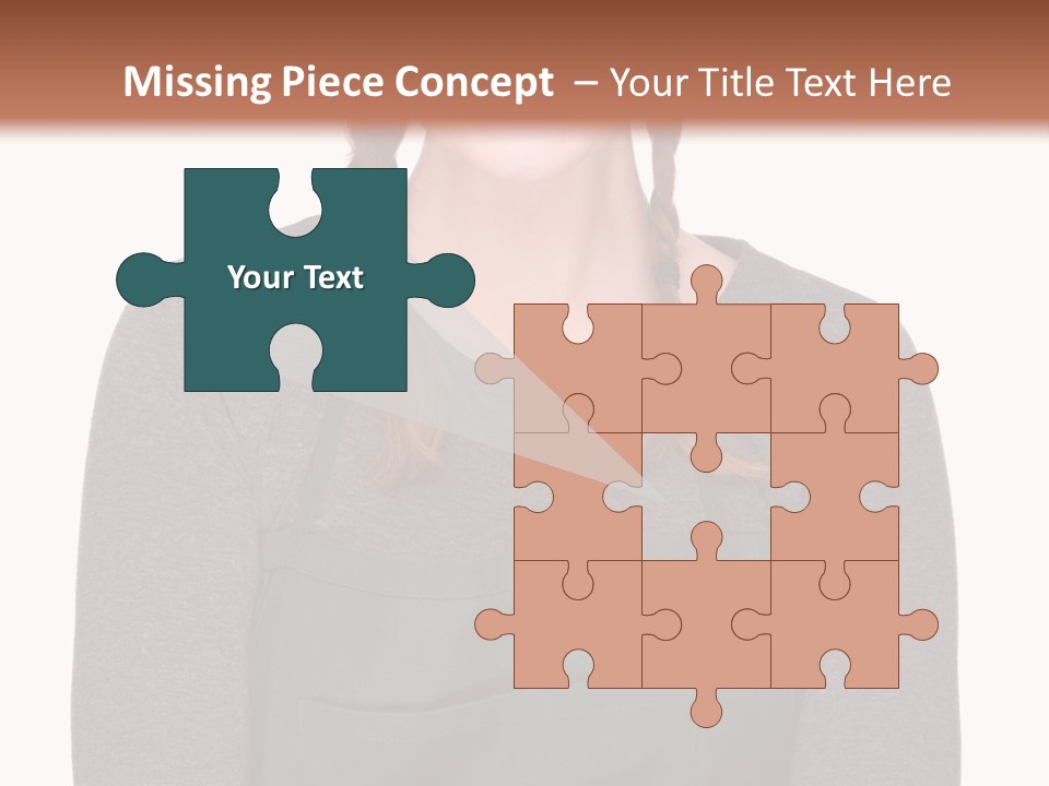 A Woman Wearing An Apron And A Hat PowerPoint Template