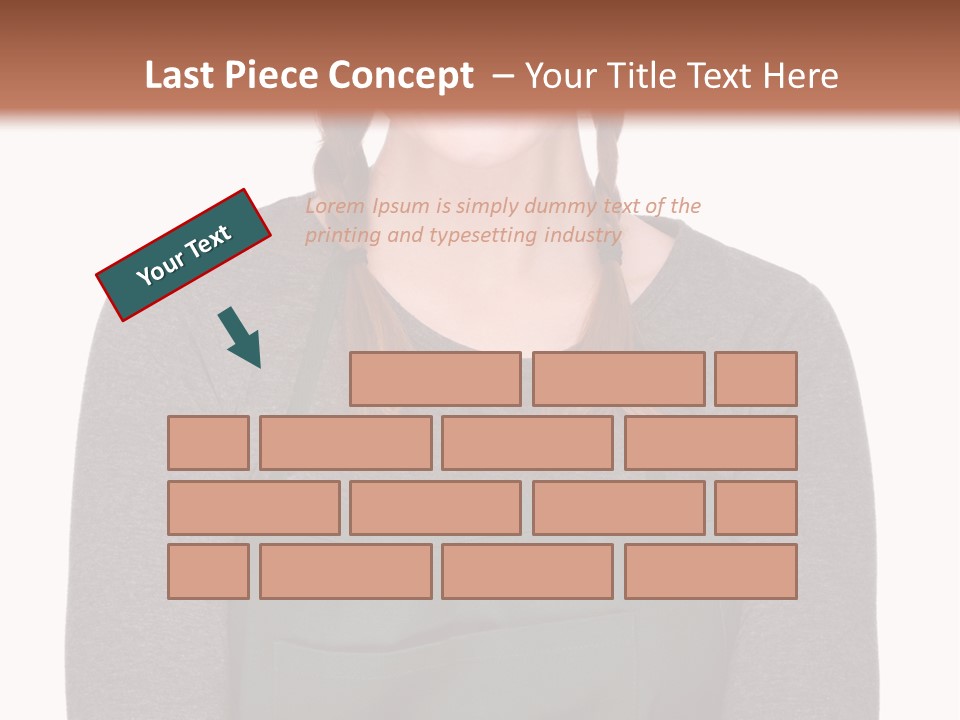 A Woman Wearing An Apron And A Hat PowerPoint Template