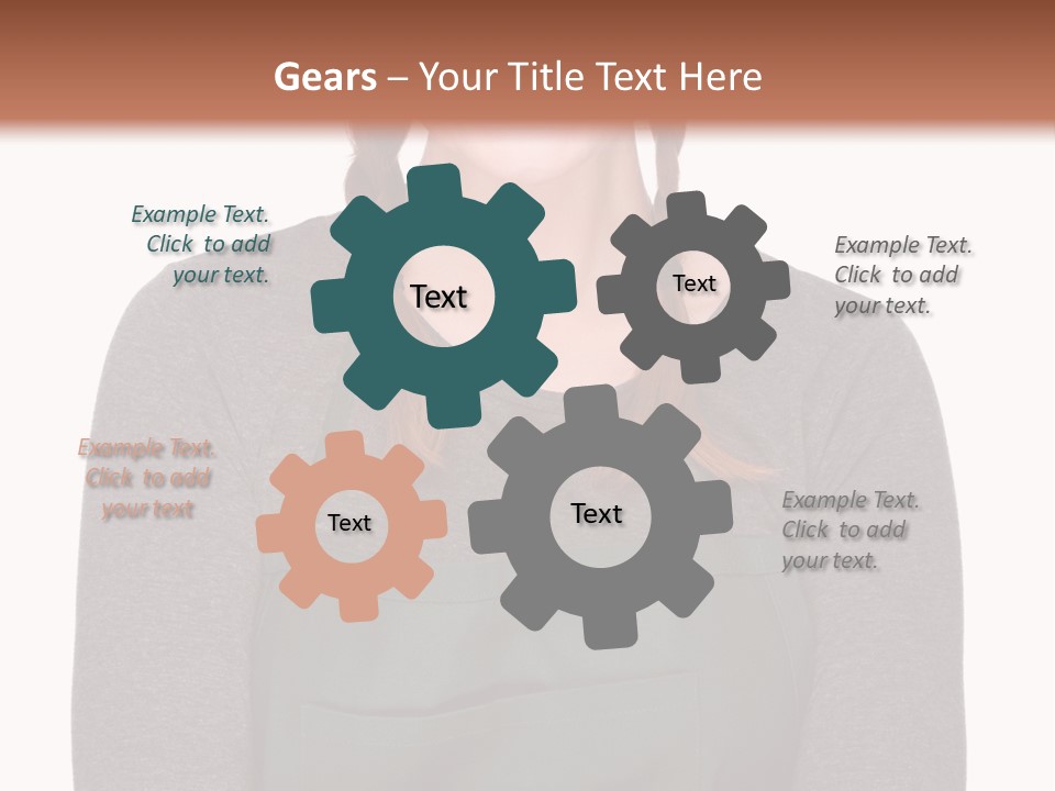 A Woman Wearing An Apron And A Hat PowerPoint Template