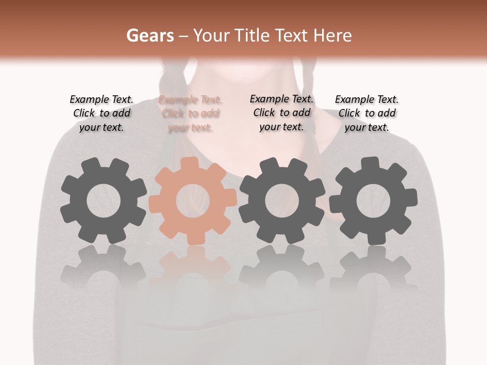 A Woman Wearing An Apron And A Hat PowerPoint Template