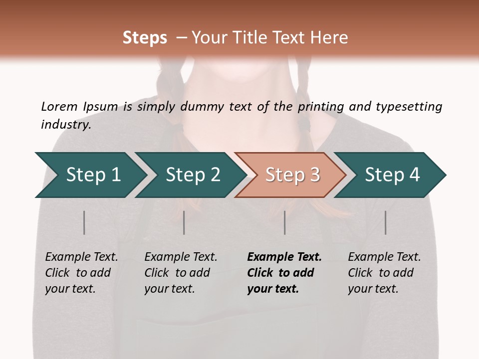 A Woman Wearing An Apron And A Hat PowerPoint Template