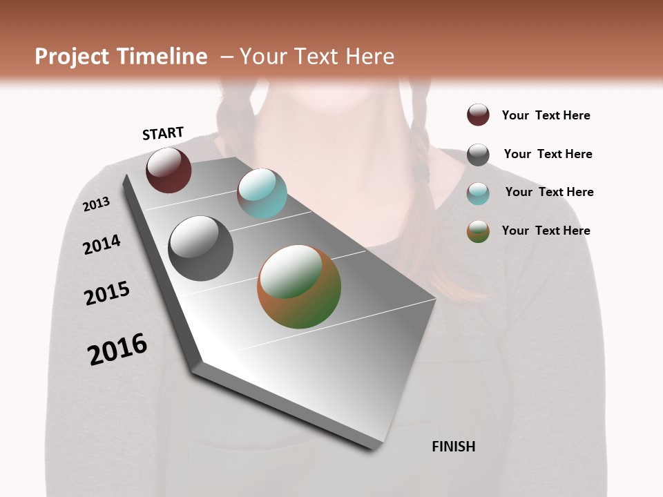 A Woman Wearing An Apron And A Hat PowerPoint Template