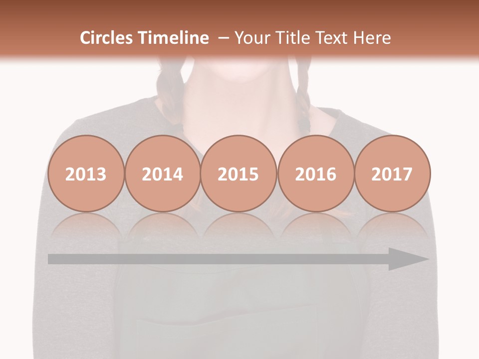 A Woman Wearing An Apron And A Hat PowerPoint Template