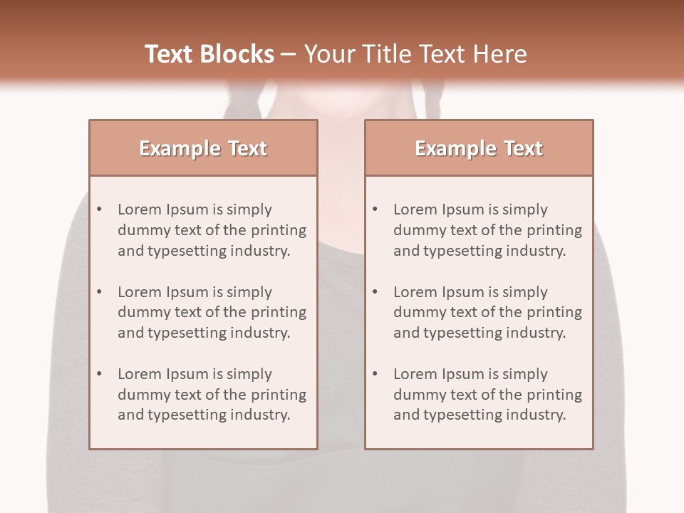 A Woman Wearing An Apron And A Hat PowerPoint Template