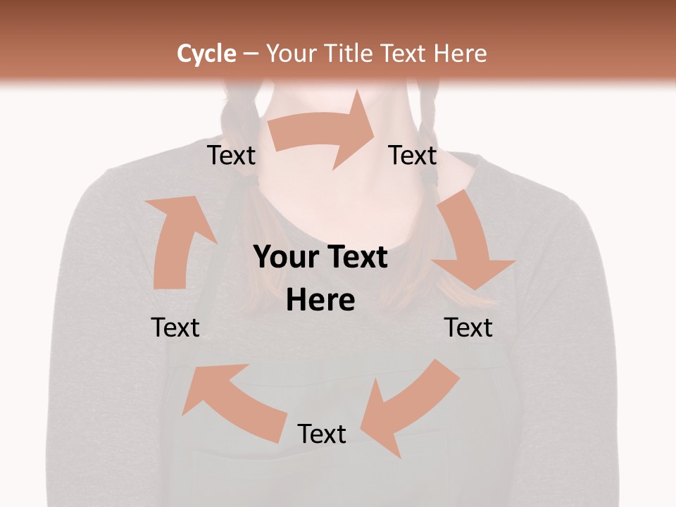 A Woman Wearing An Apron And A Hat PowerPoint Template