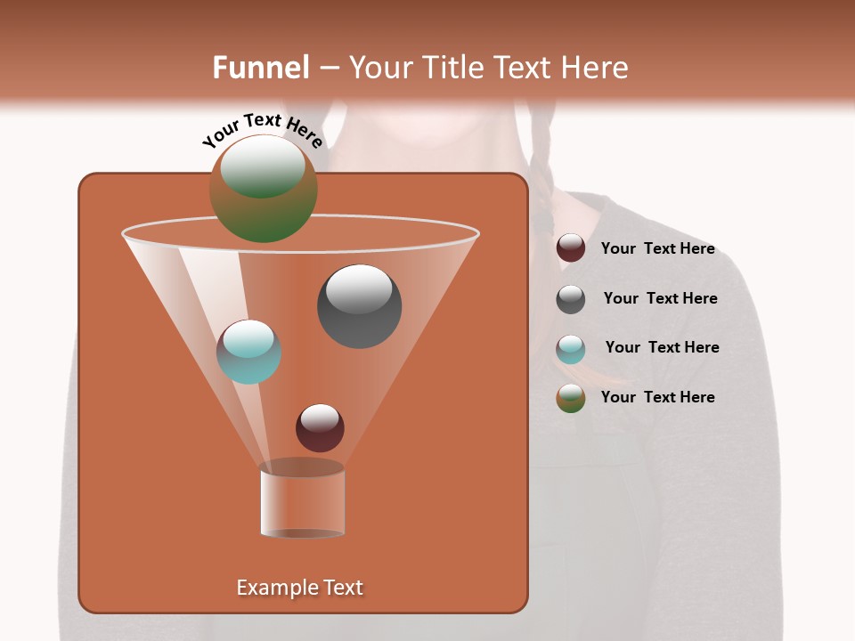 A Woman Wearing An Apron And A Hat PowerPoint Template