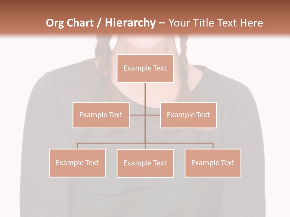 A Woman Wearing An Apron And A Hat PowerPoint Template