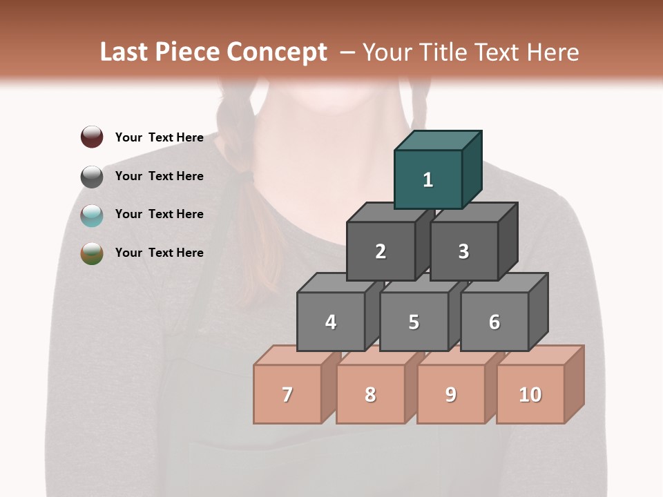 A Woman Wearing An Apron And A Hat PowerPoint Template