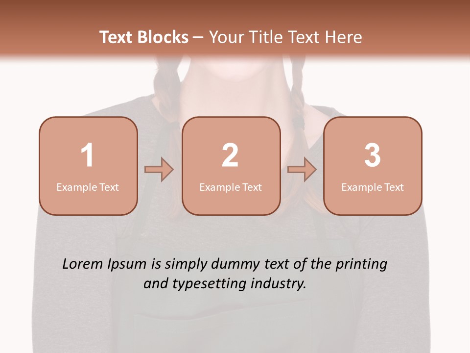 A Woman Wearing An Apron And A Hat PowerPoint Template