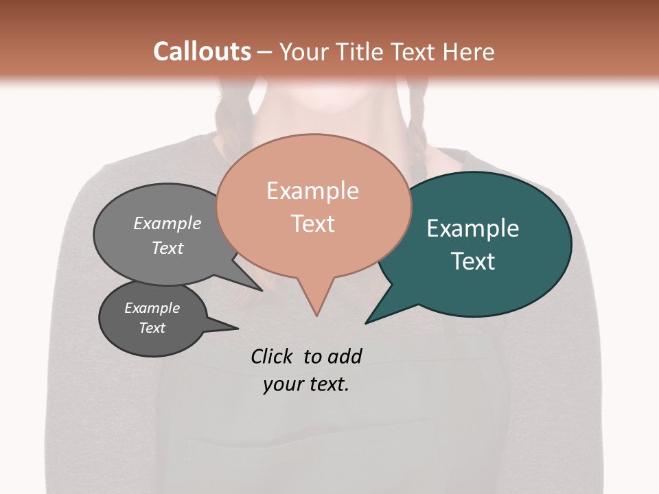 A Woman Wearing An Apron And A Hat PowerPoint Template