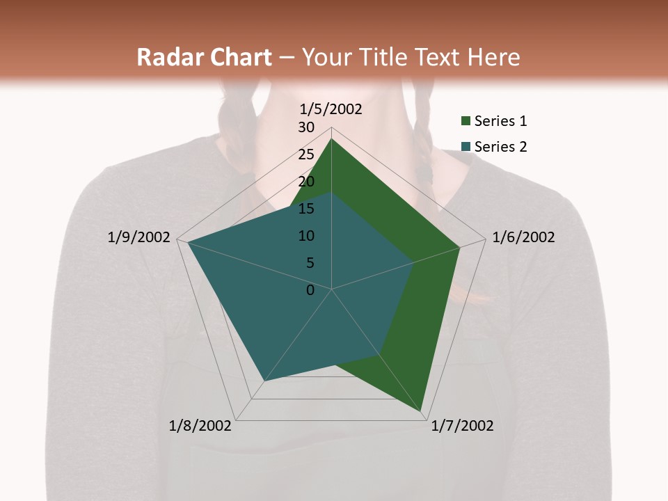 A Woman Wearing An Apron And A Hat PowerPoint Template