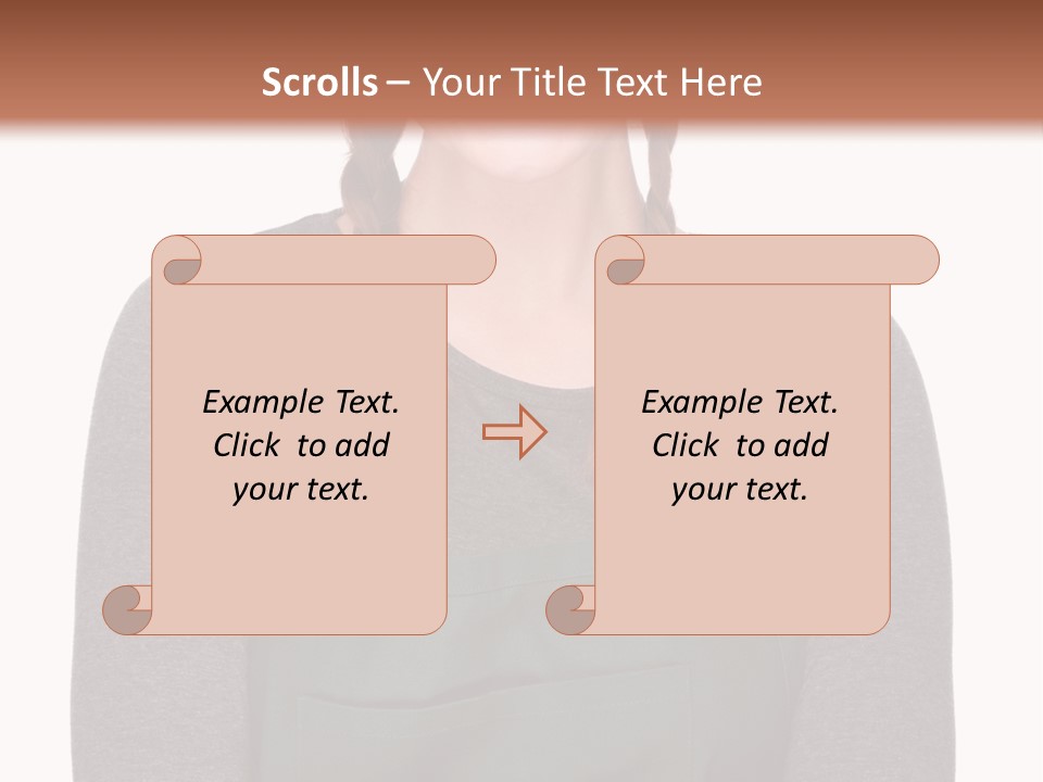 A Woman Wearing An Apron And A Hat PowerPoint Template