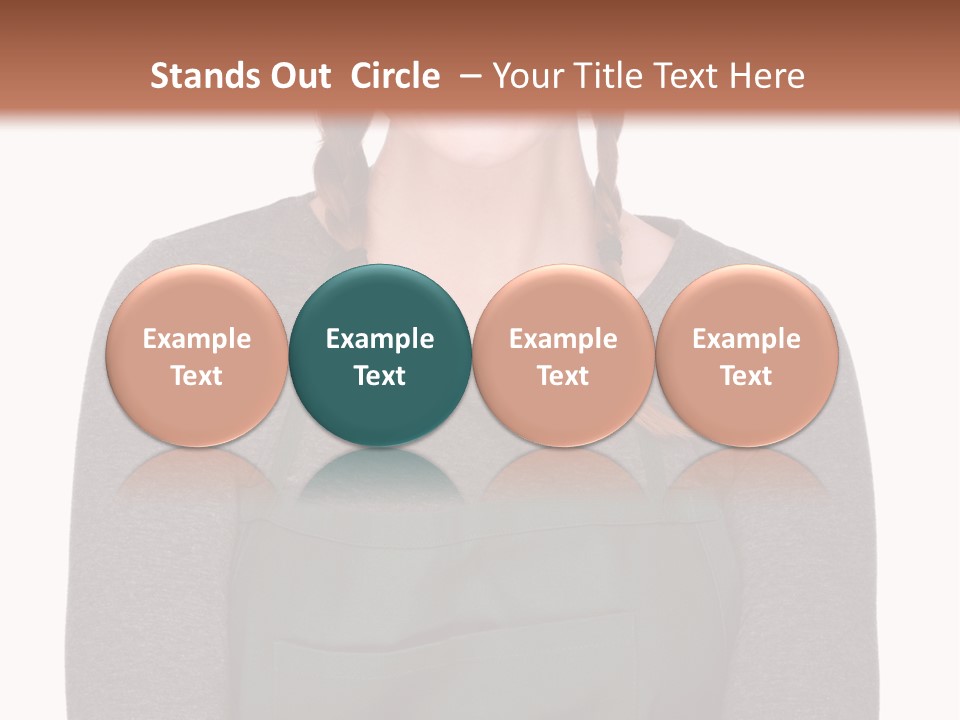 A Woman Wearing An Apron And A Hat PowerPoint Template