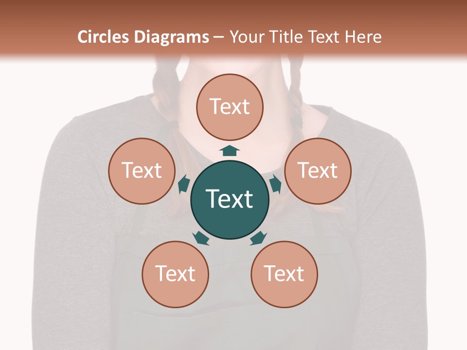 A Woman Wearing An Apron And A Hat PowerPoint Template