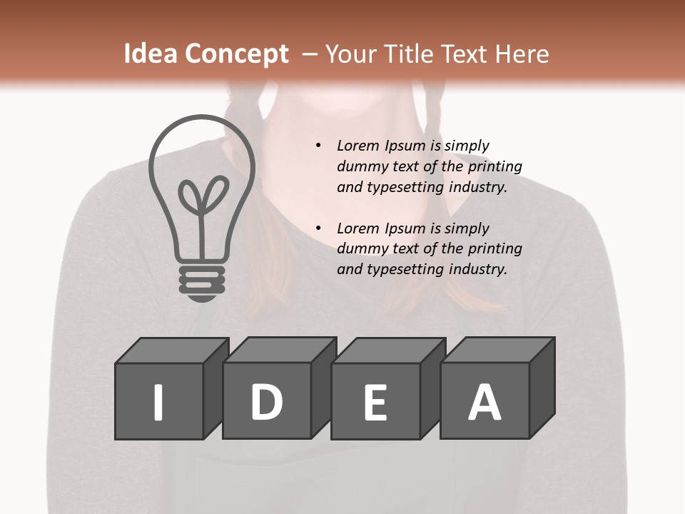 A Woman Wearing An Apron And A Hat PowerPoint Template