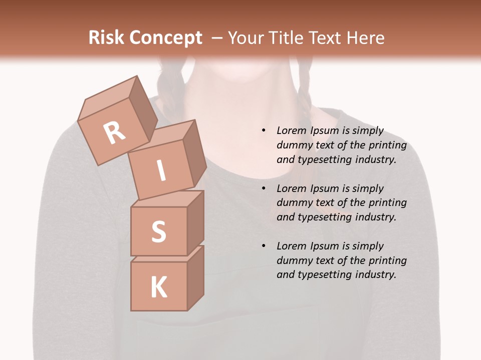 A Woman Wearing An Apron And A Hat PowerPoint Template