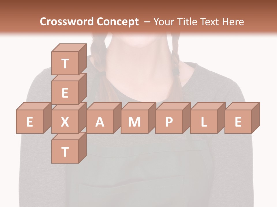 A Woman Wearing An Apron And A Hat PowerPoint Template