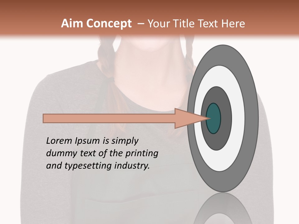 A Woman Wearing An Apron And A Hat PowerPoint Template