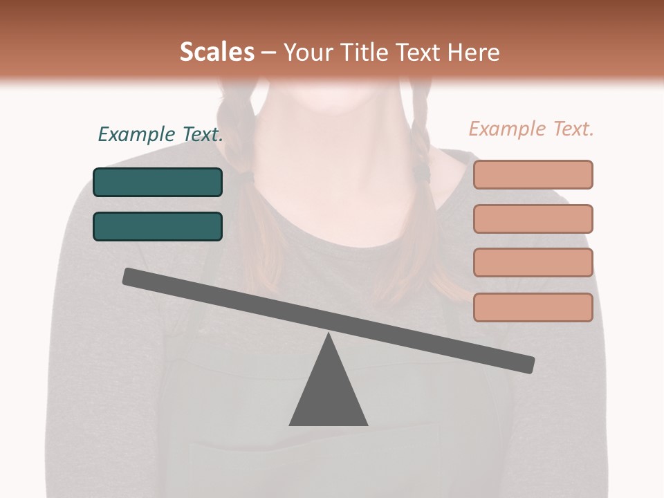 A Woman Wearing An Apron And A Hat PowerPoint Template