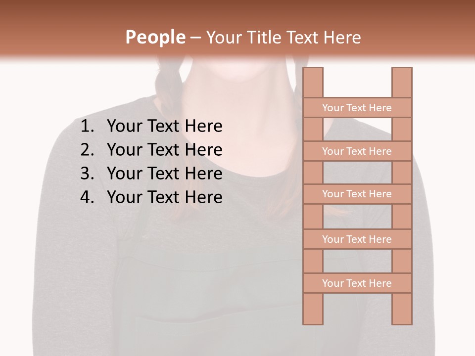 A Woman Wearing An Apron And A Hat PowerPoint Template