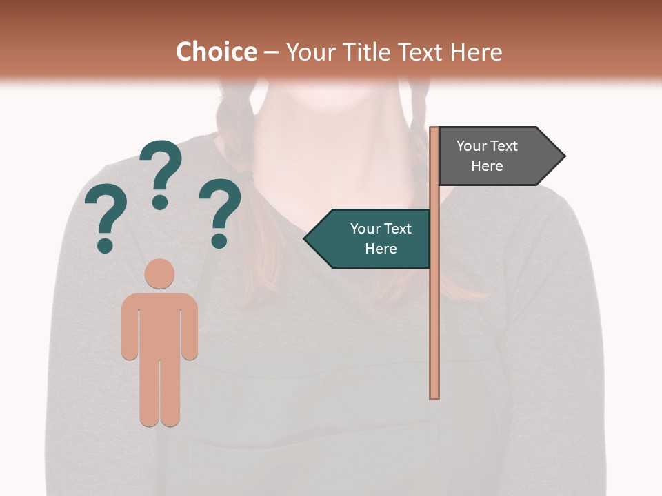 A Woman Wearing An Apron And A Hat PowerPoint Template