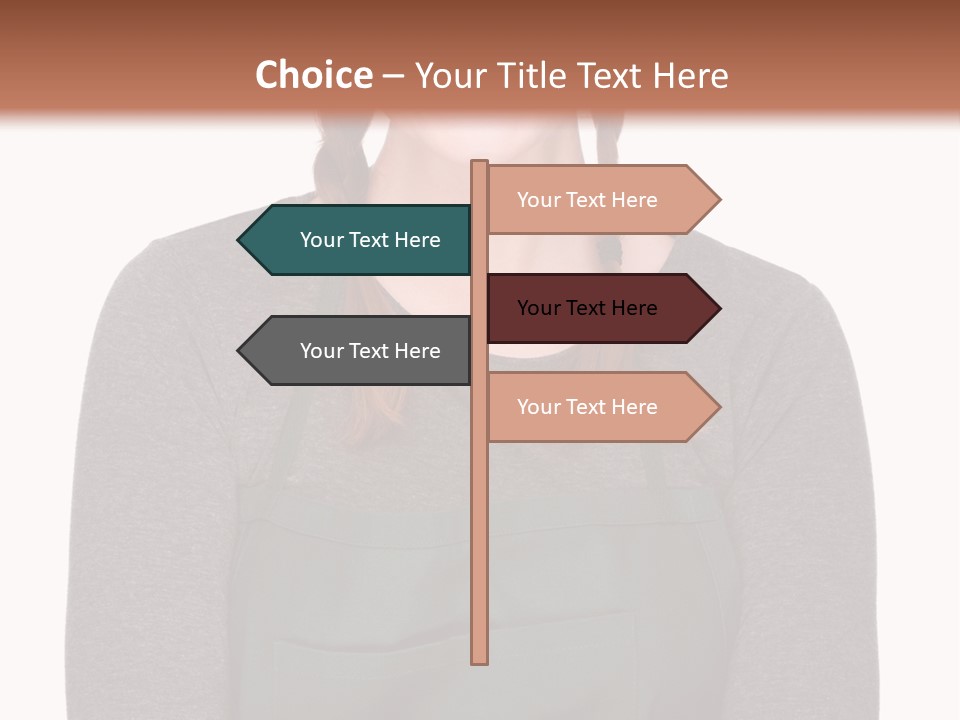 A Woman Wearing An Apron And A Hat PowerPoint Template