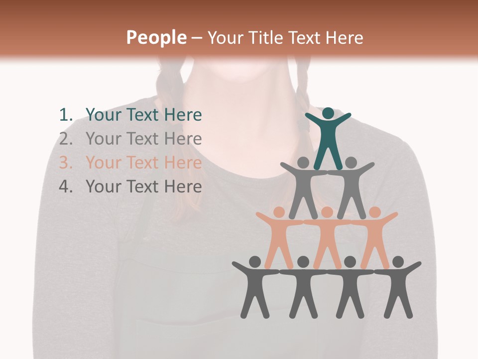 A Woman Wearing An Apron And A Hat PowerPoint Template