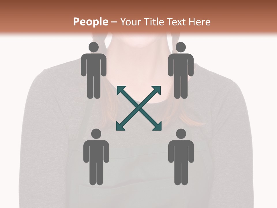 A Woman Wearing An Apron And A Hat PowerPoint Template