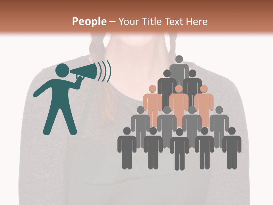 A Woman Wearing An Apron And A Hat PowerPoint Template