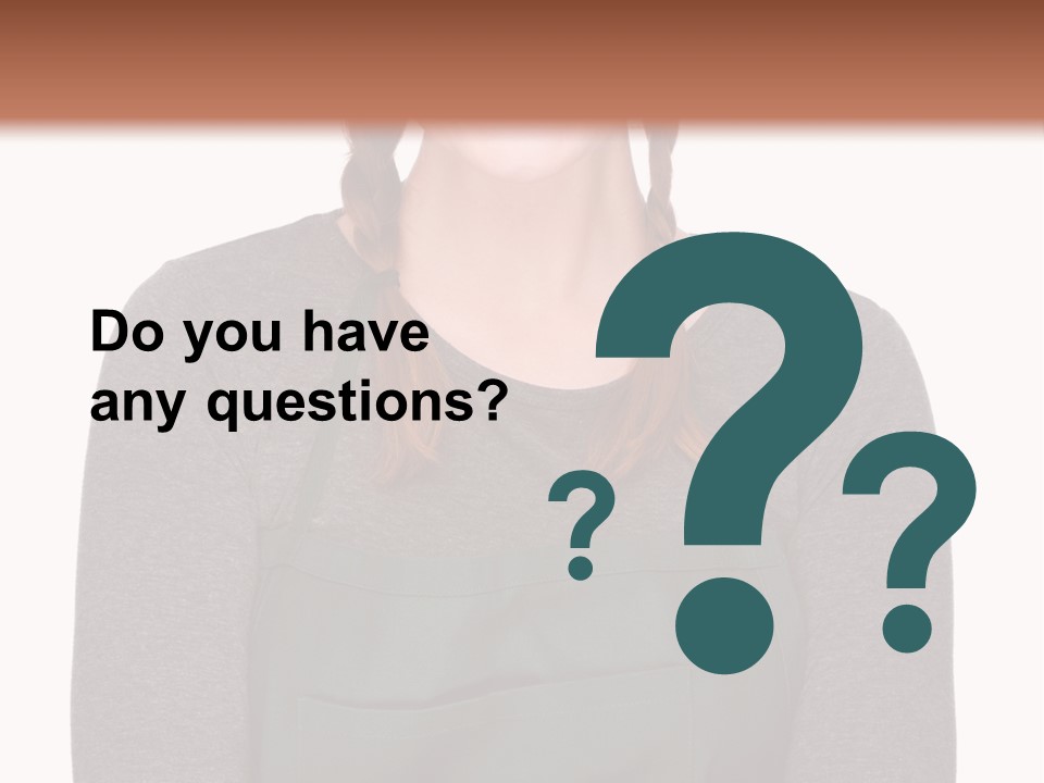 A Woman Wearing An Apron And A Hat PowerPoint Template