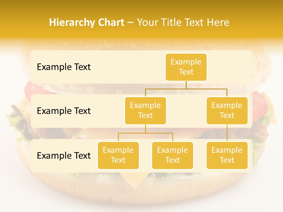 A Cheeseburger With Tomatoes And Lettuce On A Bun PowerPoint Template