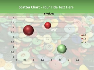 A Pile Of Colorful Buttons On A White Background PowerPoint Template