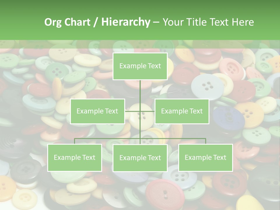 A Pile Of Colorful Buttons On A White Background PowerPoint Template