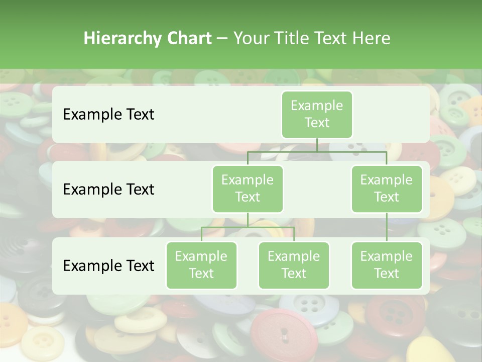 A Pile Of Colorful Buttons On A White Background PowerPoint Template