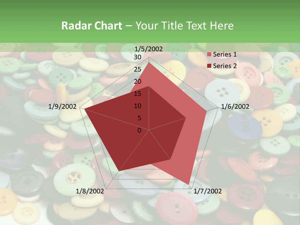 A Pile Of Colorful Buttons On A White Background PowerPoint Template