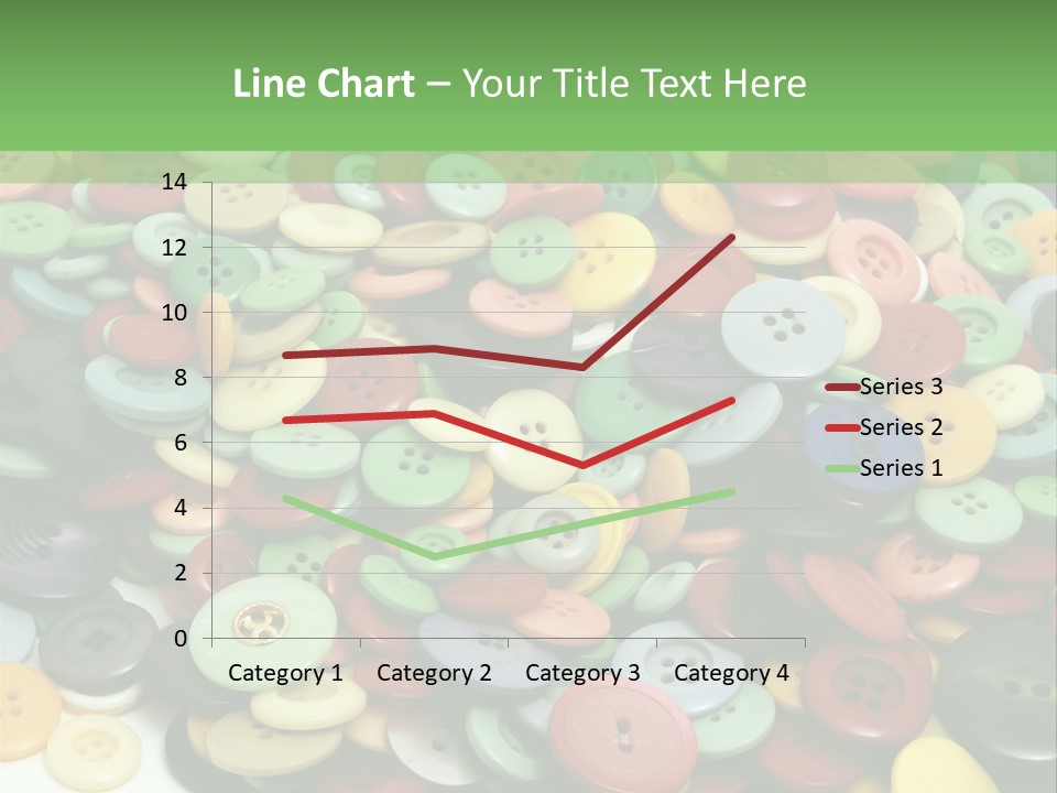A Pile Of Colorful Buttons On A White Background PowerPoint Template