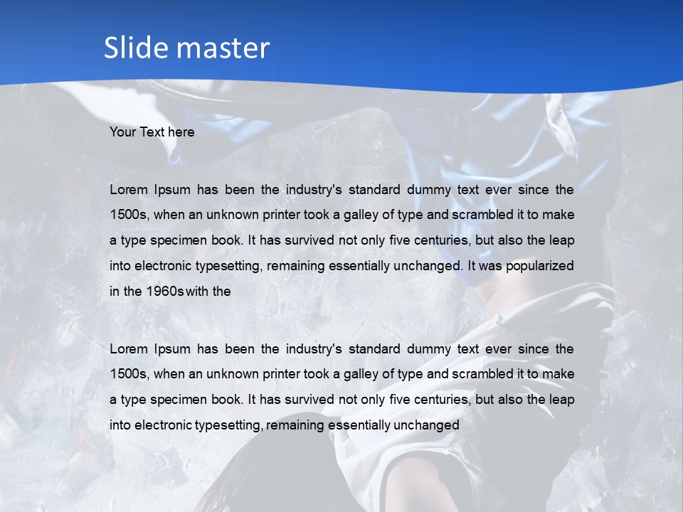 A Person Doing A Handstand On The Floor PowerPoint Template