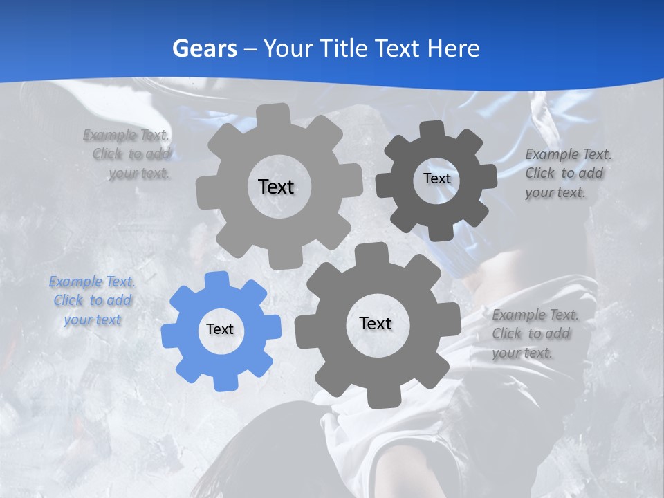 A Person Doing A Handstand On The Floor PowerPoint Template