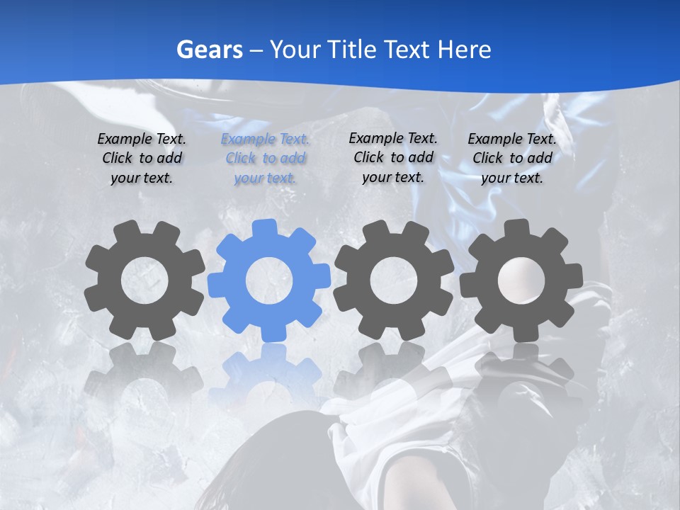 A Person Doing A Handstand On The Floor PowerPoint Template