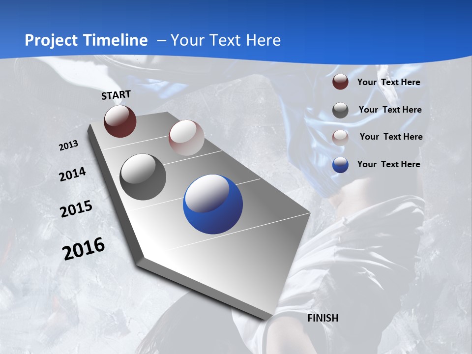 A Person Doing A Handstand On The Floor PowerPoint Template