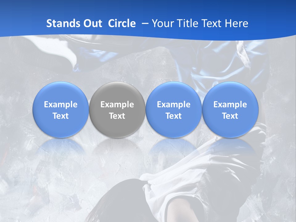 A Person Doing A Handstand On The Floor PowerPoint Template