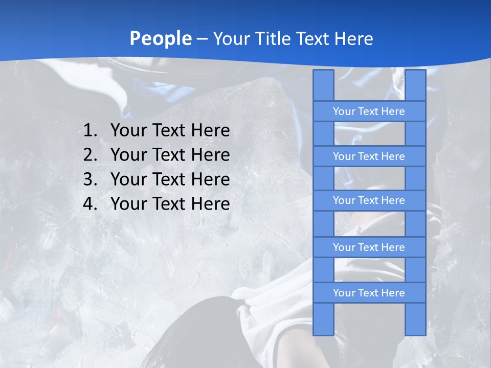 A Person Doing A Handstand On The Floor PowerPoint Template