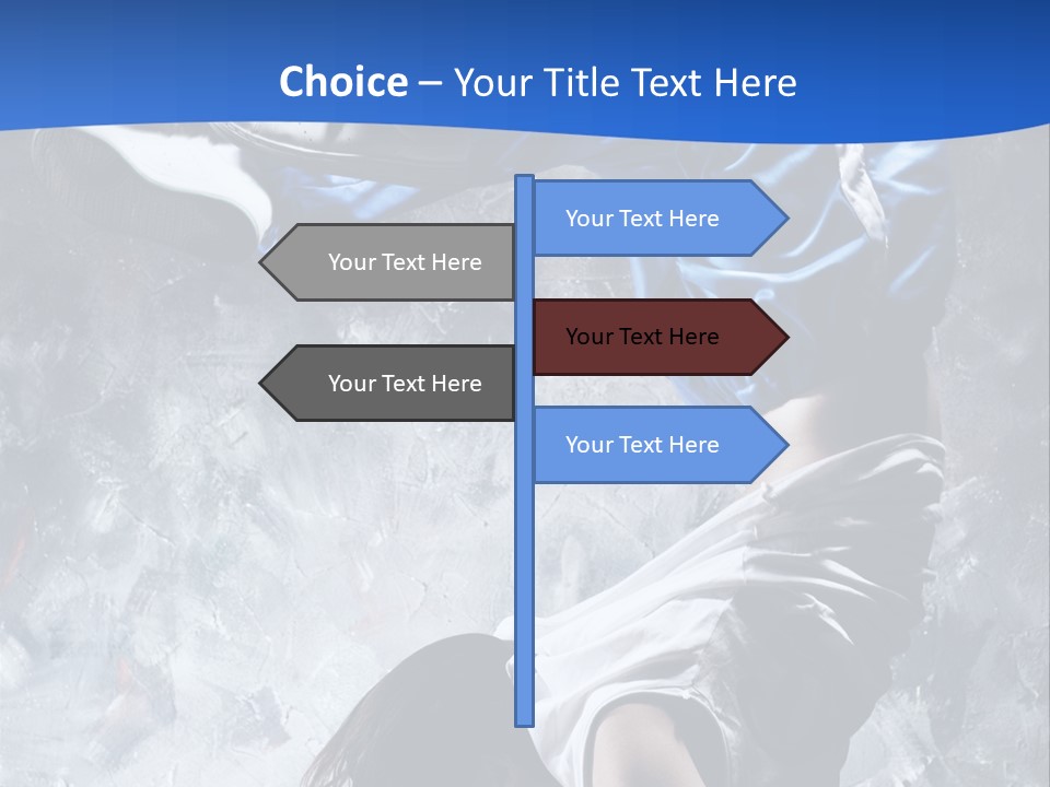A Person Doing A Handstand On The Floor PowerPoint Template
