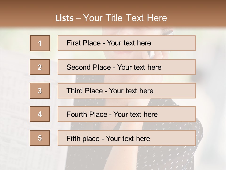 Lifestyle Person Mobile PowerPoint Template