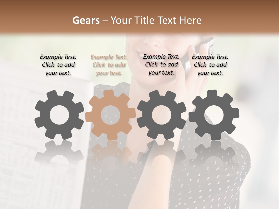 Lifestyle Person Mobile PowerPoint Template