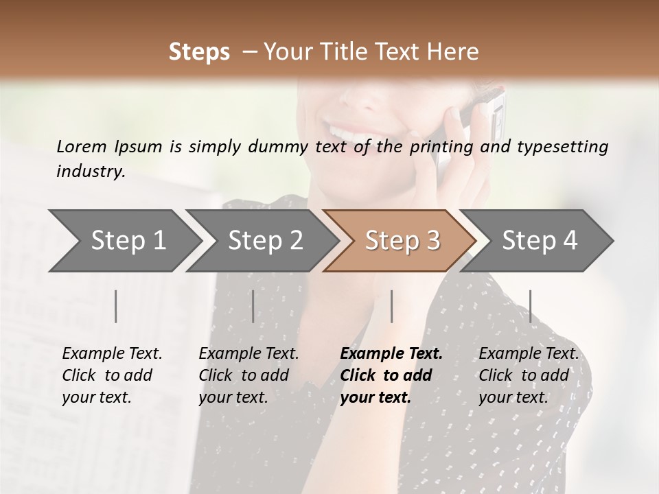 Lifestyle Person Mobile PowerPoint Template