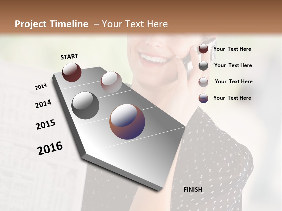 Lifestyle Person Mobile PowerPoint Template