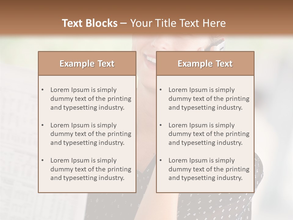 Lifestyle Person Mobile PowerPoint Template